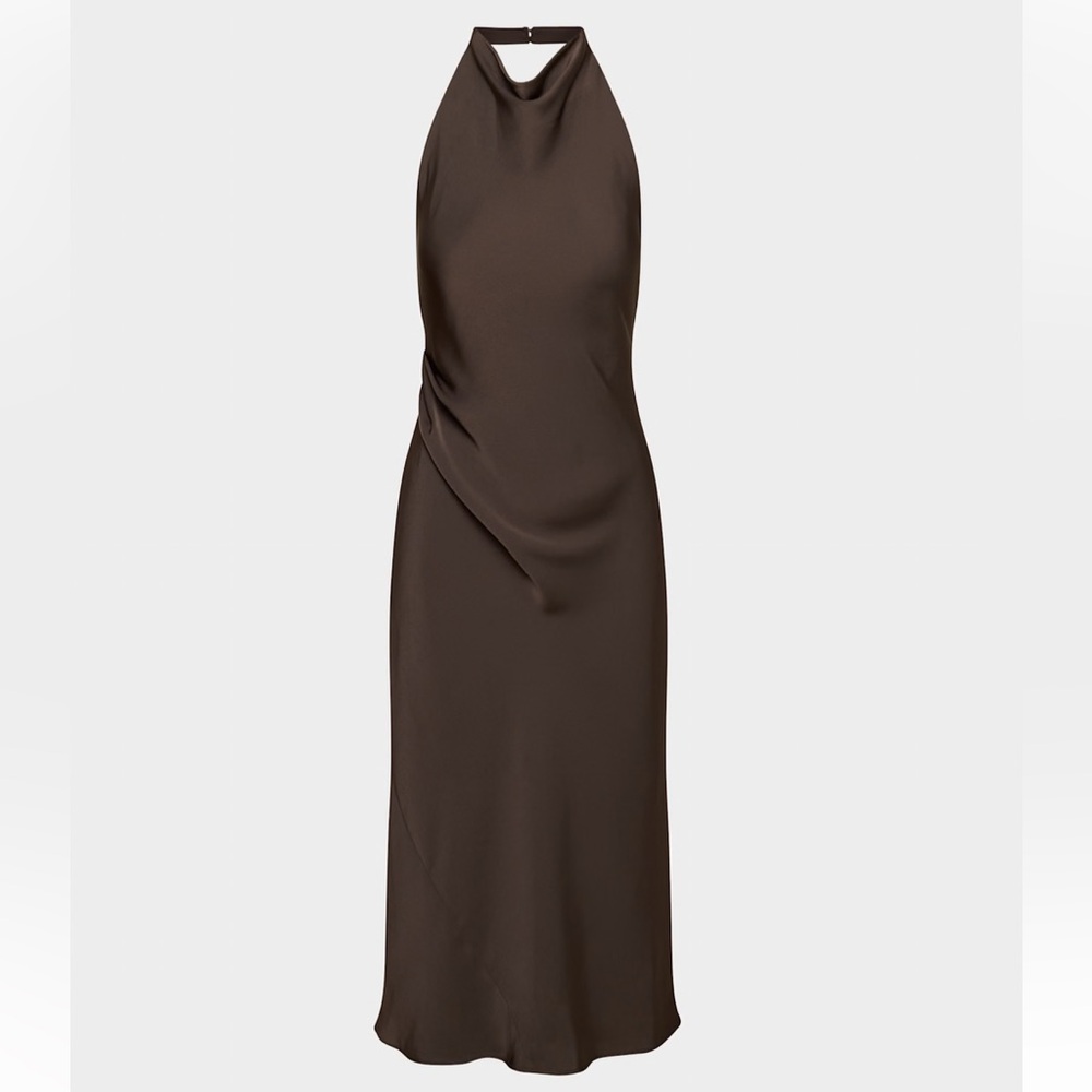 Babaton Audience Satin Halter Dress
